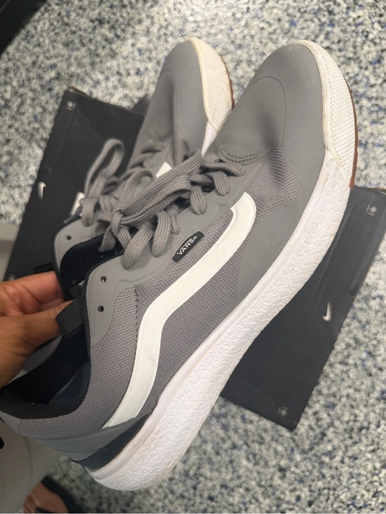 Vans Other - Vans Gray Sneakers with White Side Stripe